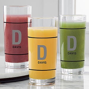 Initial & Name Personalized 15 oz. Tall Drinking Glass - 24188-T