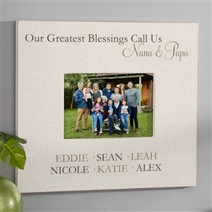 Greatest Blessings Personalized 5x7 Wall Frame - Horizontal - 24229-WH