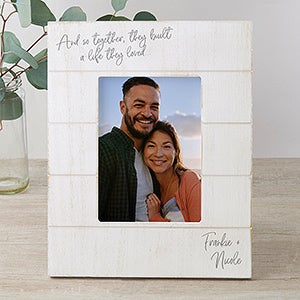 Together They Built A Life Personalized Shiplap Picture Frame - 5x7 Vertical - 24261-5x7V