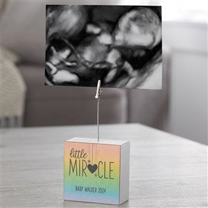 Miracle Personalized Sonogram Photo Clip Block - 24263-3