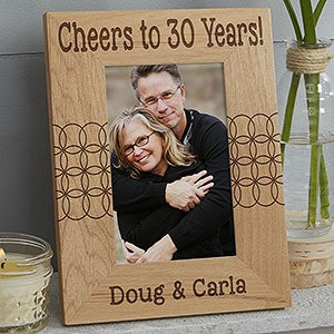 Personalized 4x6 Horizontal Wood Picture Frames - Simplicity