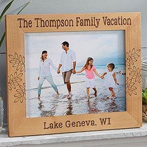 Personalized 4x6 Horizontal Wood Picture Frames - Simplicity