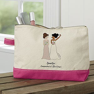 philoSophies® Bridal Party Personalized Pink Makeup Bag - 24315-P
