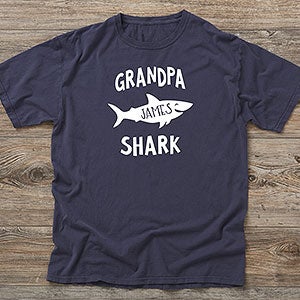 Daddy Shark Personalized Hanes ComfortWash T-Shirt - 24362-CWT