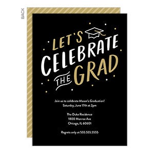 Celebrate the Grad Party Invitation - Premium - 24378-P