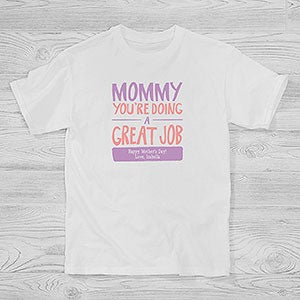 Mommy, You're Doing A Great Job Personalized Hanes® Kids T-Shirt - 24383-YCT