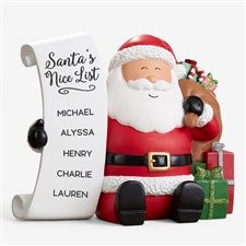Santas Nice List Personalized 3-D Resin Shelf Sitter - 24389