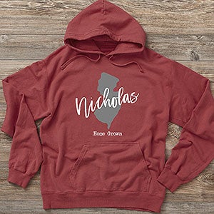 State Pride Personalized Hanes Adult ComfortWash Hoodie - 24406-CWHS