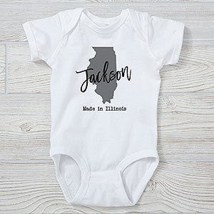 State Pride Personalized Baby Bodysuit - 24407-CBB