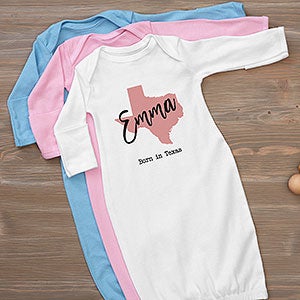 State Pride Personalized Baby Gown - 24407-G