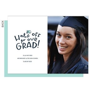 Hats Off To Our Grad Photo Announcement - 24413