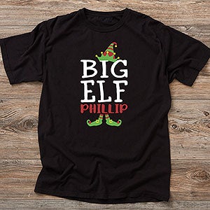 Christmas Elf Personalized Hanes® ComfortWash™ Adult T-Shirt - 24441-CWT