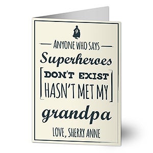 Superheroes Fathers Day Greeting Card - 24461