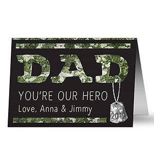 Dad Military Hero Father's Day Greeting Card - 24463