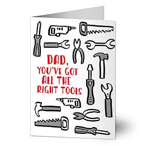 All the Right Tools Fathers Day Greeting Card - 24465