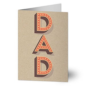 Dad in Lights Fathers Day Greeting Card - 24468