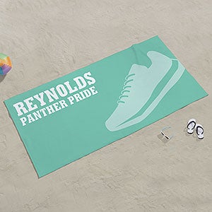 Track & Field Personalized 30x60 Beach Towel - 24473