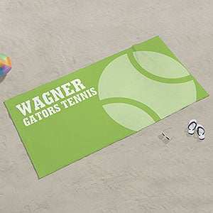 Tennis Personalized 35x72 Beach Towel - 24474-L