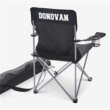 Personalized Black Camping Chair - 24498