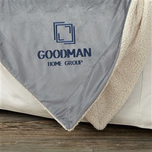 Personalized Logo Sherpa Blanket - 50x60 - 24520