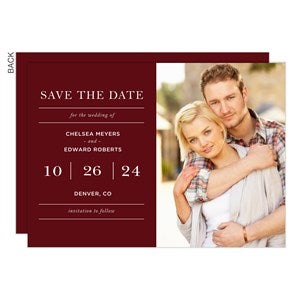 Save the Date For the Wedding Of... Premium Photo Cards - 24534-C-Photo-P
