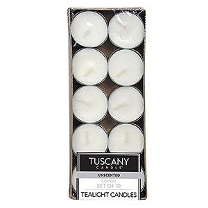 10 ct. Unscented Tealight Candles - 24563