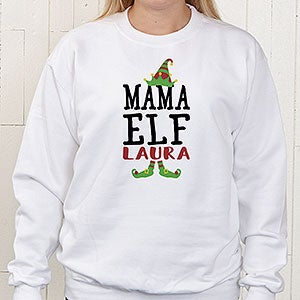 Christmas Elf Personalized Hanes® Crewneck Sweatshirt - 24564-WS
