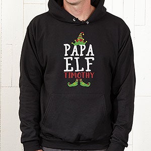 Christmas Elf Personalized Hanes® Adult Hooded Sweatshirt - 24564-S