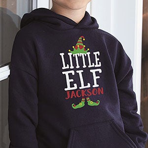 Christmas Elf Personalized Hanes® Youth Hooded Sweatshirt - 24564-YHS