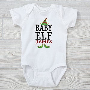 Christmas Elf Personalized Baby Bodysuit - 24566-CBB