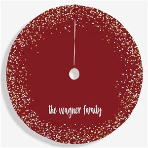Sparkling Name Personalized Christmas Tree Skirt - 24576