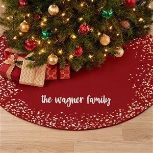 Sparkling Name Personalized Christmas Tree Skirt - 24576