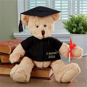 Personalized Bear with Graduation Gown and Cap - 2458