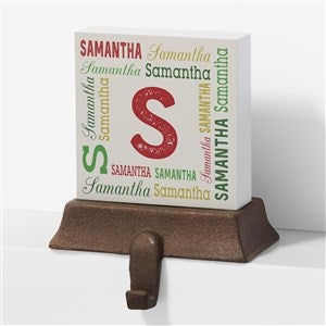 Repeating Name Personalized Christmas Stocking Holder - 24580
