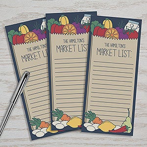 Market Shopping List Personalized Notepad Set Of 3 - 24622