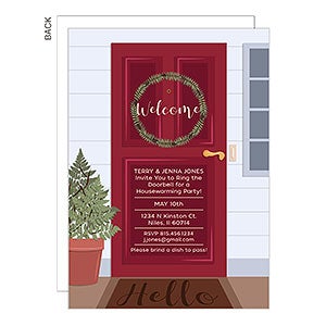 Red Door Housewarming Invitation - 24680
