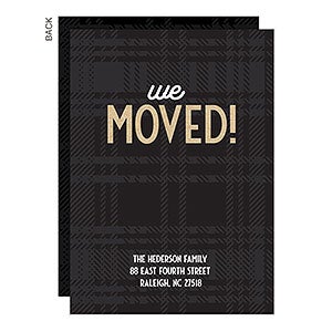 We Moved Plaid Moving Announcement - 24704