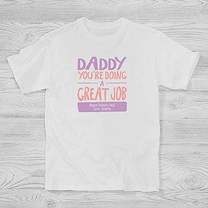 Daddy, You're Doing A Great Job Personalized Hanes® Kids T-Shirt - 24737-YCT