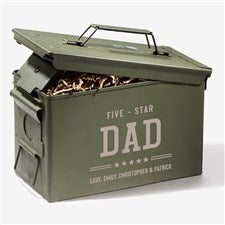 Five Star Dad Personalized 50 Cal Ammo Box - 24752