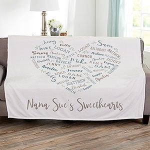 Farmhouse Heart Personalized 60x80 Plush Fleece Blanket - 24760-L