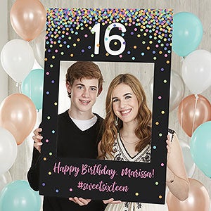 Birthday Confetti Personalized Photo Frame Prop - 24769