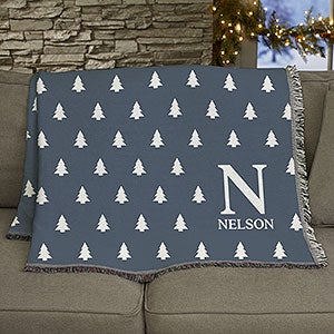 Holiday Icon Personalized 56x60 Woven Throw - 24789-A