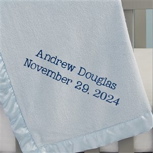 Write Your Own Embroidered Blue Baby Blanket - 24795-B