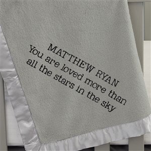 Write Your Own Embroidered Grey Baby Blanket - 24795-G