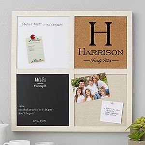 Family Name Personalized Multi-Purpose Memo Board- 16x16 - 24849