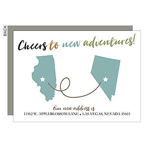 Cheers to New Adventures Moving Announcement - Premium - 24869-P