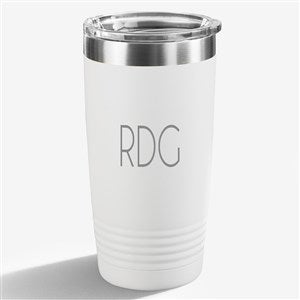 Personalized 20oz Vacuum Insulated Stainless Steel Tumbler - White - 24877-W