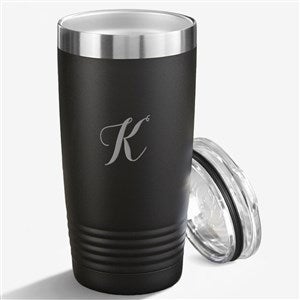 Personalized 20oz Vacuum Insulated Stainless Steel Tumbler - Black - 24877-B