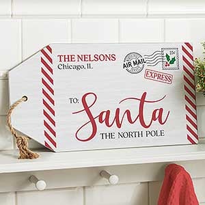 Letter To Santa Personalized Wood Tag - 24882