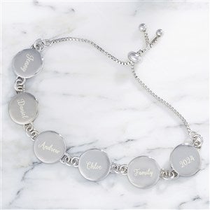 Family Connections Personalized Round Bolo Bracelet - 24893